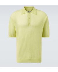 AURALEE - Mohair-Blend Polo Sweater - Lyst