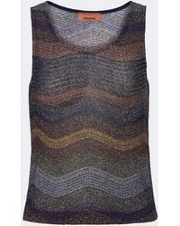 Missoni - Wave Lame Top - Lyst