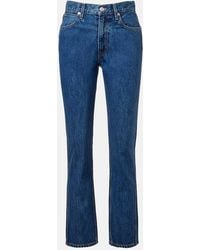 SLVRLAKE Denim - Virginia Slim High-Rise Straight Jeans - Lyst
