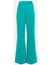 Victoria Beckham - Alina Corduroy Wide-leg Pants - Lyst