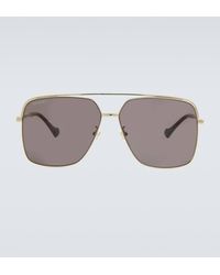 Gucci - Aviator Metal Sunglasses - Lyst