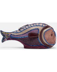 STAUD - Pesce Beaded Clutch - Lyst