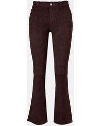 Stouls - Dean 22 Suede Flared Pants - Lyst