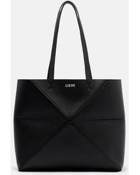 Loewe - Puzzle Fold Medium Leather Tote Bag - Lyst
