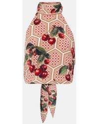 CAMILLA - Notes From The Road Printed Silk Top - Lyst