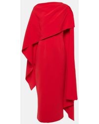 ROKSANDA - Abito Midi Demetria Con Mantella - Lyst