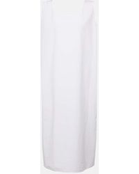 The Row - Janah Cotton Midi Dress - Lyst