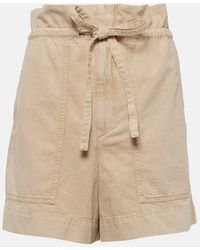 Isabel Marant - Shorts Di Jeans Ipolyte A Vita Alta - Lyst