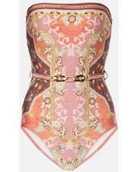 Zimmermann - Bedruckter Badeanzug Wylie - Lyst
