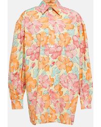 Plan C - Floral Cotton Shirt - Lyst