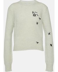 Loewe - X Suna Fujita Embroidered Wool Sweater - Lyst