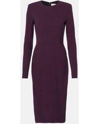 Victoria Beckham - Dress With Shoulder Pads - Lyst