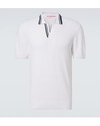 Orlebar Brown - Horton Cotton-Blend Boucle Polo Shirt - Lyst