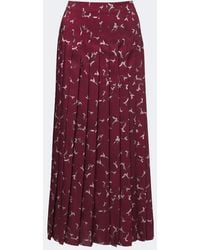 Altuzarra - Monti Printed Pleated Midi Skirt - Lyst