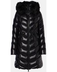 Moncler - Fulmarus Shearling-Trimmed Down Coat - Lyst