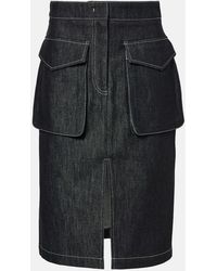 Co. - Denim Pencil Skirt - Lyst
