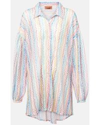 Missoni - Camisa Oversized Transparente En Zigzag - Lyst