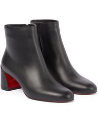 Christian Louboutin - Adoxa 70 Leather Heeled Boots 7. - Lyst