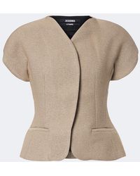 Jacquemus - Ovalo Wool And Cotton Jacket - Lyst