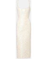 Markarian - Numa Velvet Midi Dress - Lyst