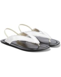 通販限定 新品 THE Row The ROW Women TONG SANDAL ザロウ L