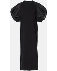 Sacai - Vestido Midi De Mezcla De Algodon - Lyst
