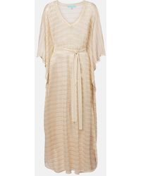 Melissa Odabash - June Knitted Lame Kaftan - Lyst
