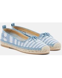 Chloé - Isla Striped Canvas Espadrilles - Lyst