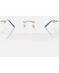 Versace - Round Glasses - Lyst
