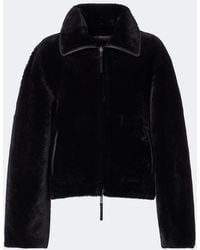 JOSEPH - Kyro Reversible Shearling And Leather Jacket - Lyst