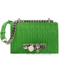 Bolso satchel mini con joyas Alexander McQueen de Cuero Mujer Bolsos de Bolsos satchel de 