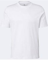 Brunello Cucinelli - Cotton Jersey T-Shirt - Lyst