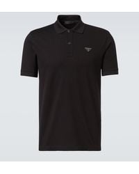 Prada - Polo De Algodon Con Logo - Lyst