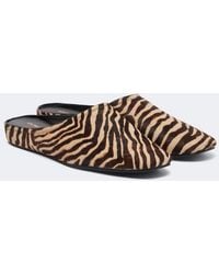 Veronica Beard - Narcisa Zebra-Print Calf Hair Mules - Lyst