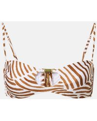 ViX - Pam Printed Bandeau Bikini Top - Lyst