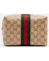 Gucci - Essence Classic Gg Canvas Makeup Bag - Lyst