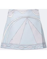 PUCCI - Iride Silk Twill Miniskirt - Lyst