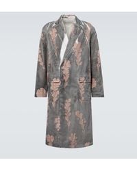 Dries Van Noten - Printed Double-Breasted Cotton Coat - Lyst