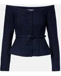 Roland Mouret - Off-Shoulder Boucle Top - Lyst