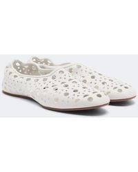 Alaïa - Vienne Leather Ballet Flats - Lyst