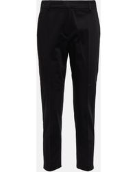 Max Mara - Lince Cotton-blend Cropped Pants - Lyst