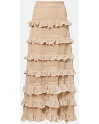 Zimmermann - Gonna Lunga Illuminate Con Balze - Lyst