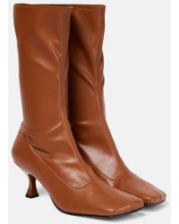 Souliers Martinez - Lola Faux Leather Ankle Boots - Lyst