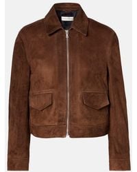 Nour Hammour - Jacke Vanves Aus Veloursleder - Lyst
