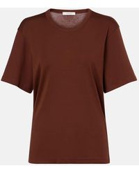 Lemaire - T-Shirt Aus Baumwoll-Jersey - Lyst