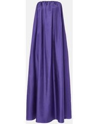 Max Mara - Silk Twill Corset Dress - Lyst