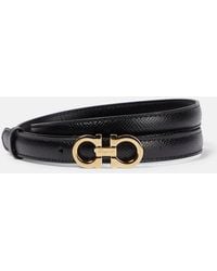 Ferragamo - Gancini Leather Belt - Lyst