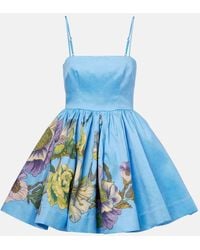ALÉMAIS - Miniabito Donata Con Stampa Floreale - Lyst