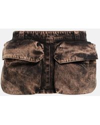 Miu Miu - Denim Miniskirt - Lyst