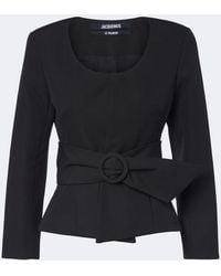 Jacquemus - Miami Belted Virgin Wool Jacket - Lyst